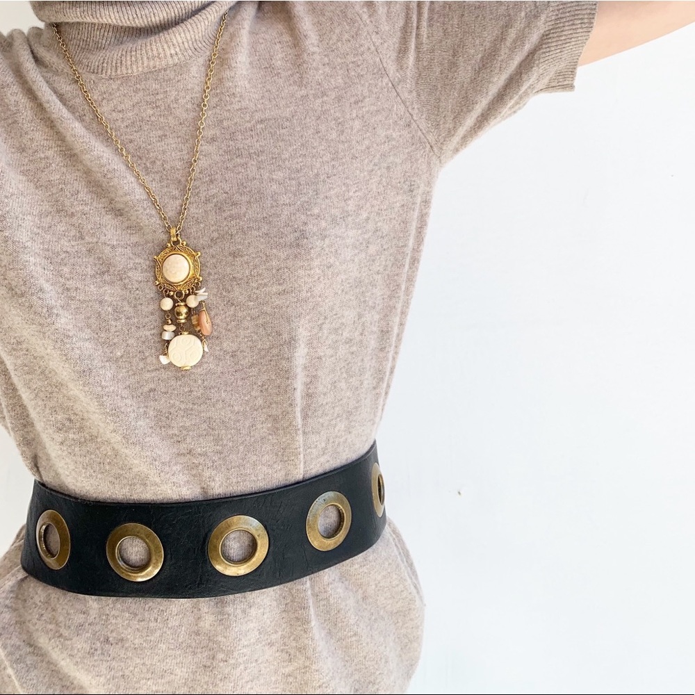 Vintage Long Necklace & Belt Size S SOLD TOGETHER